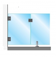 Metro Wall Gate System (Spigot System) - Satin